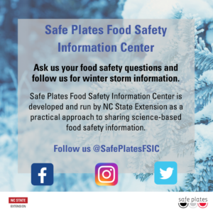 Cover photo for Winter Storm Food Safety